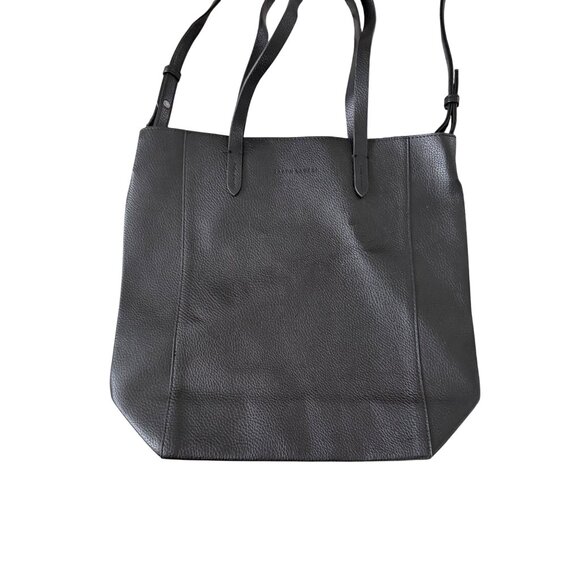 RALPH LAUREN Pebble Black Tote Bag w/ Shoulder Strap - Picture 10 of 12